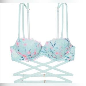 Pink Date wrap push up bras